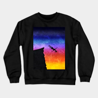 Cliff Dive Unicorn Crewneck Sweatshirt